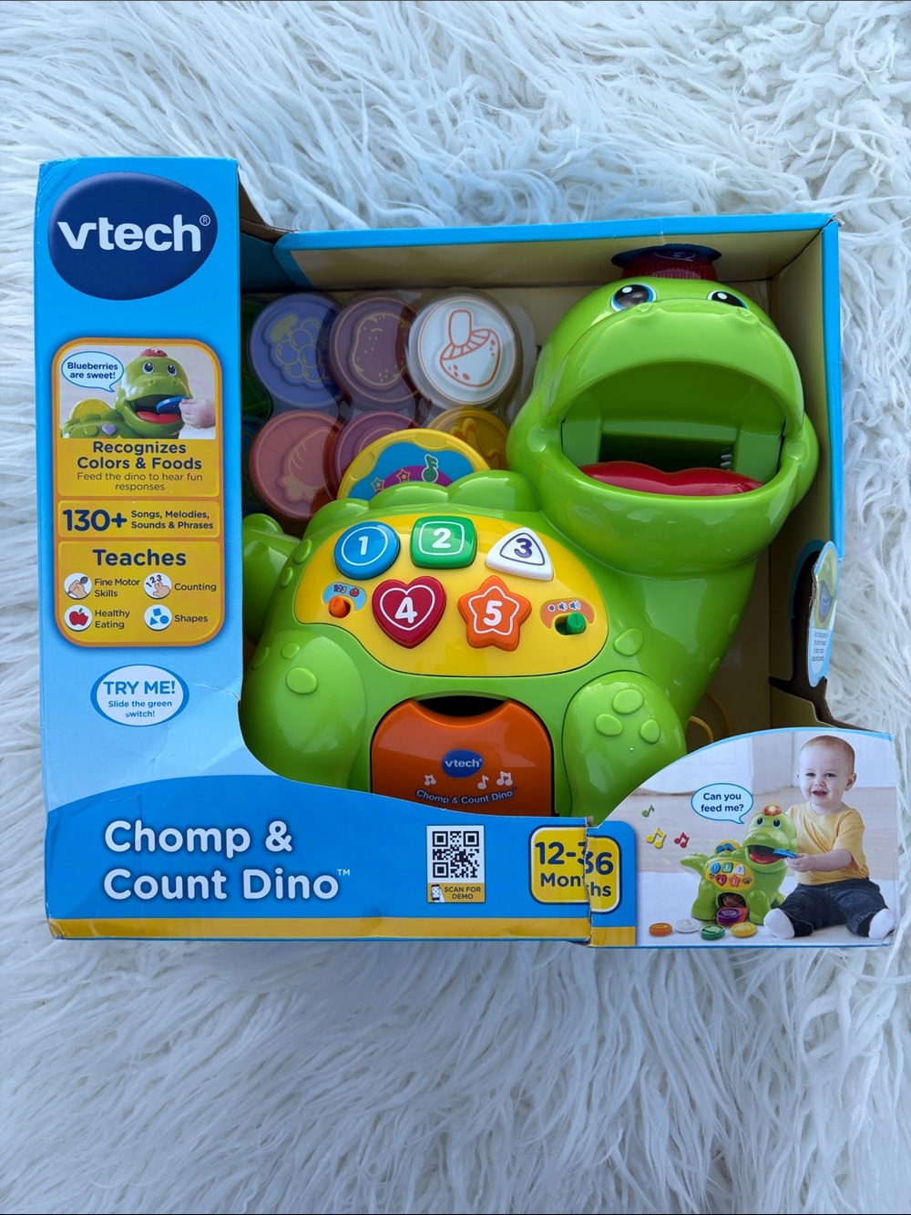 Vtech Chomp & Count Dino Toy - Green - Picture 11 of 11
